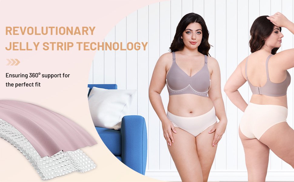 SEEDNUR Classic Ultra Soft Seamless Smooth and Wireless Women Nursing Bra Push Up Feeding Jelly Strip Technology, versatile for every occasion Pregnancy and Breastfeeding