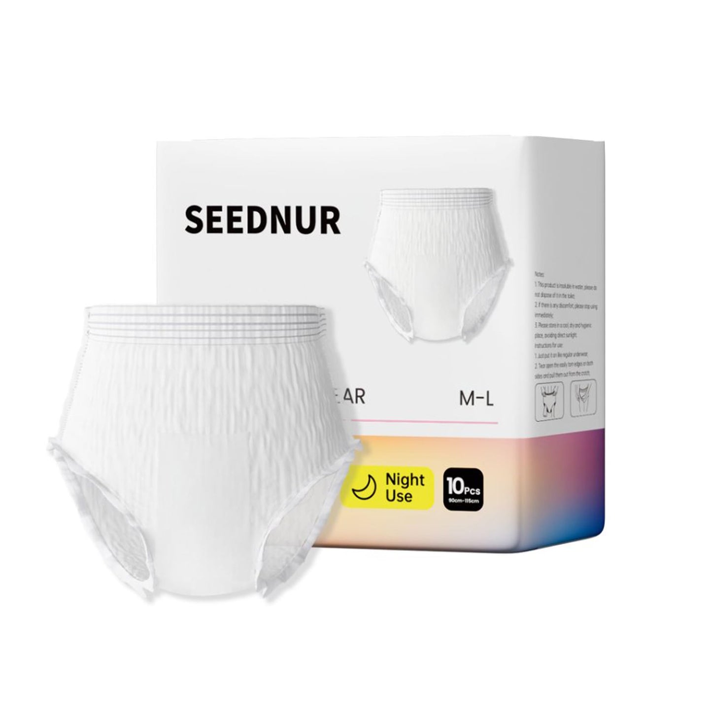 Disposable Period Pants, 10 Pieces of Individually Packaged Women's Period Pants, Ultra-Absorbent and Breathable Disposable Underwear, All Around Anti Side Leakage (XL)