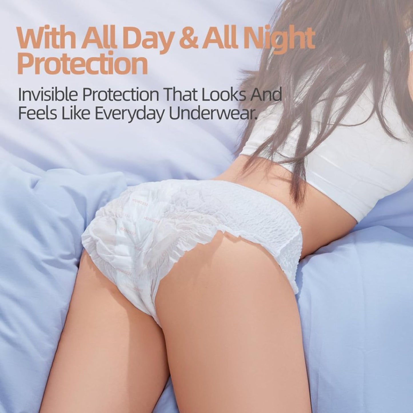 Disposable Period Pants, 10 Pieces of Individually Packaged Women's Period Pants, Ultra-Absorbent and Breathable Disposable Underwear, All Around Anti Side Leakage (XL)